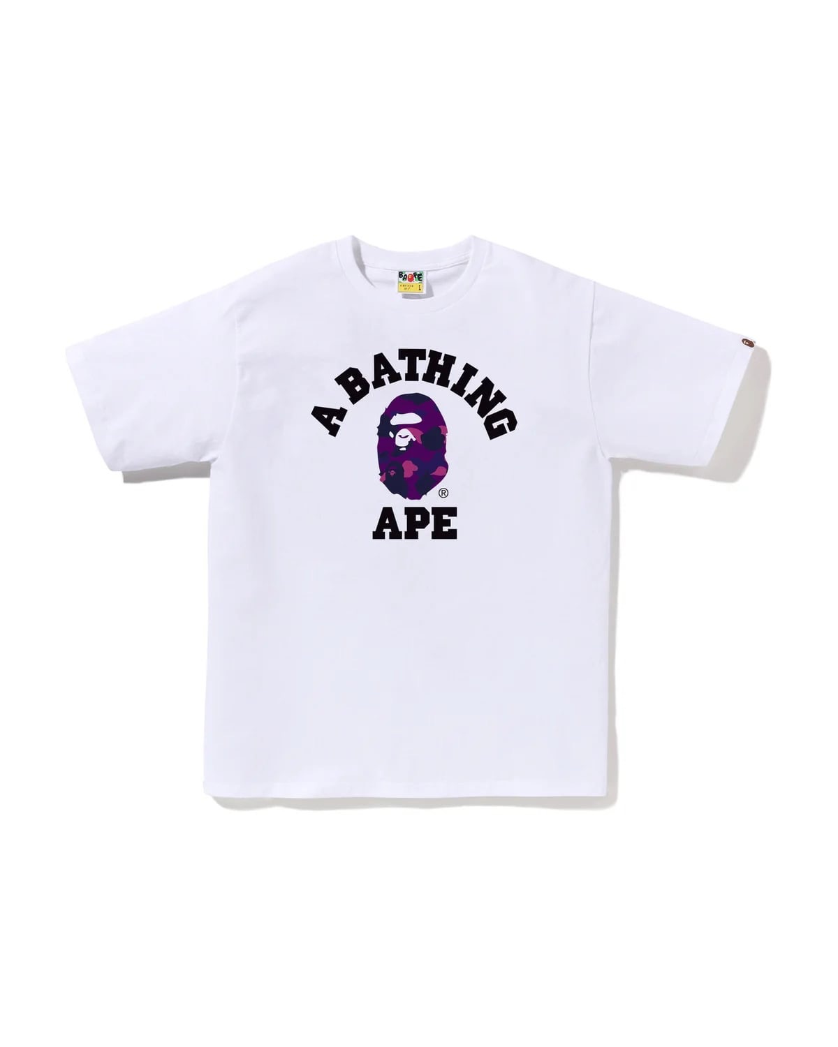 #代購 Bape Color Camo College Tee 經典學院字體 猿人迷彩LOGO 短踢 四色