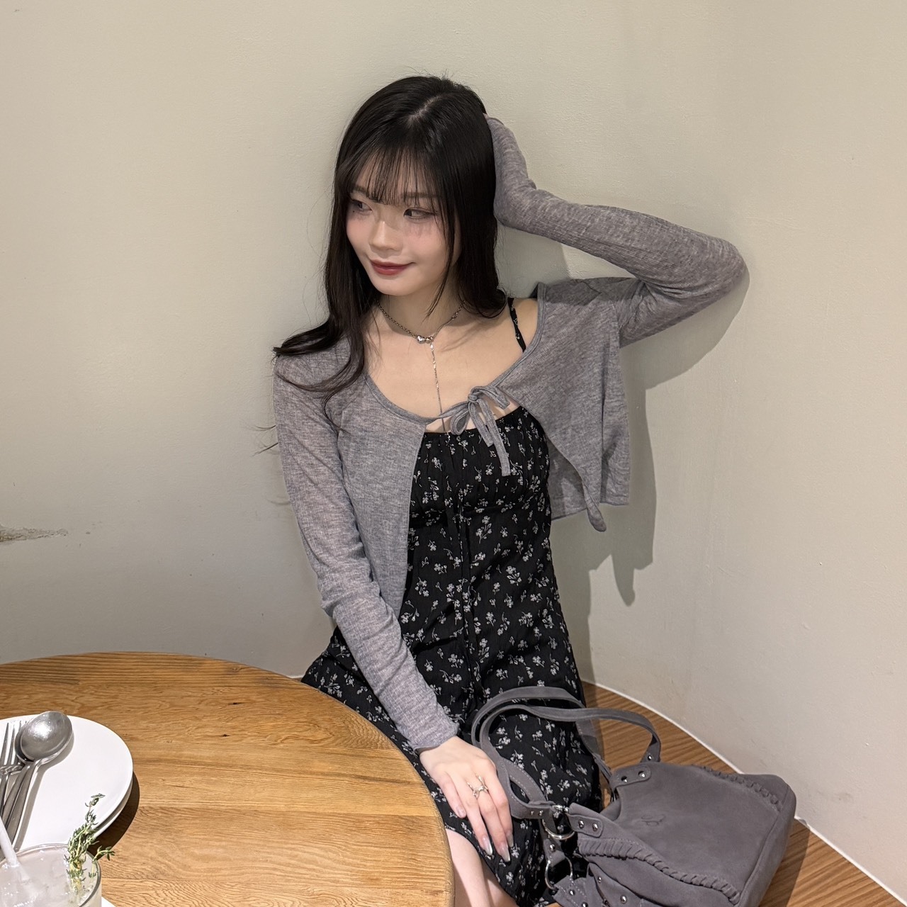 5937 微透綁帶針織小外套（Ｒ）