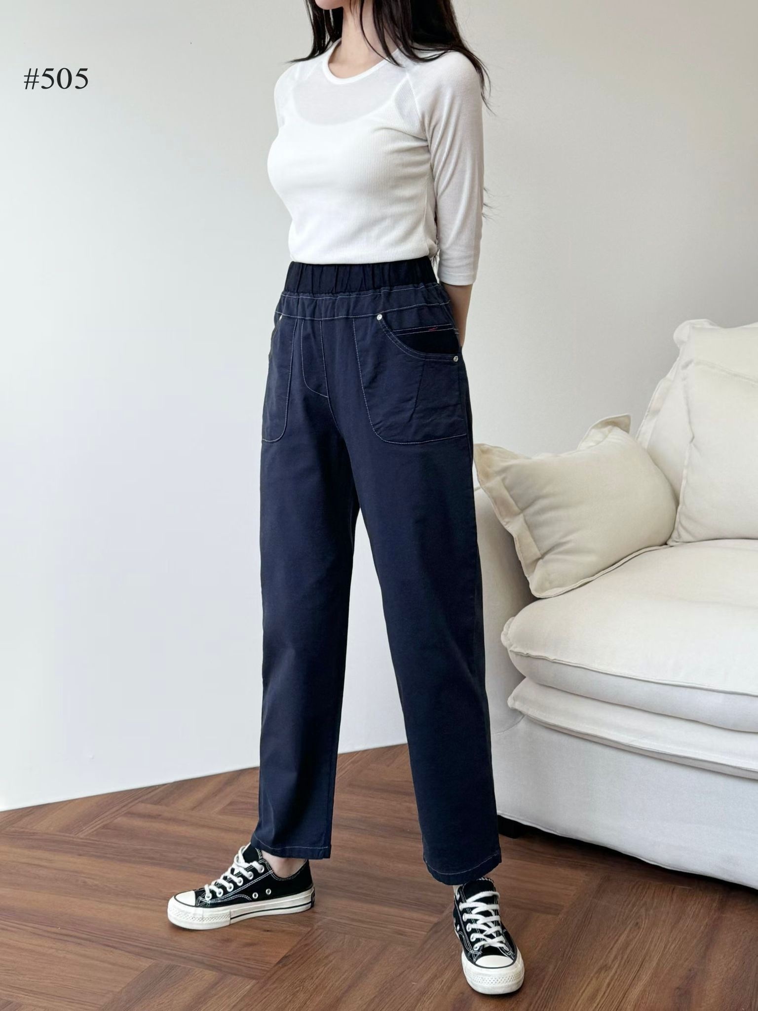 E牌子收腳型布褲～155X