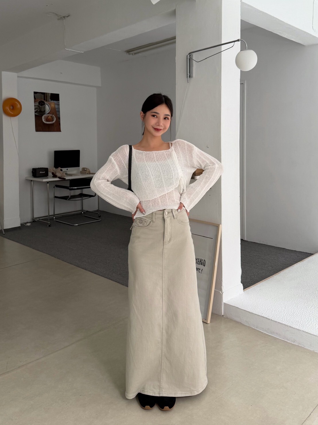 氣質抽繩兩件式上衣