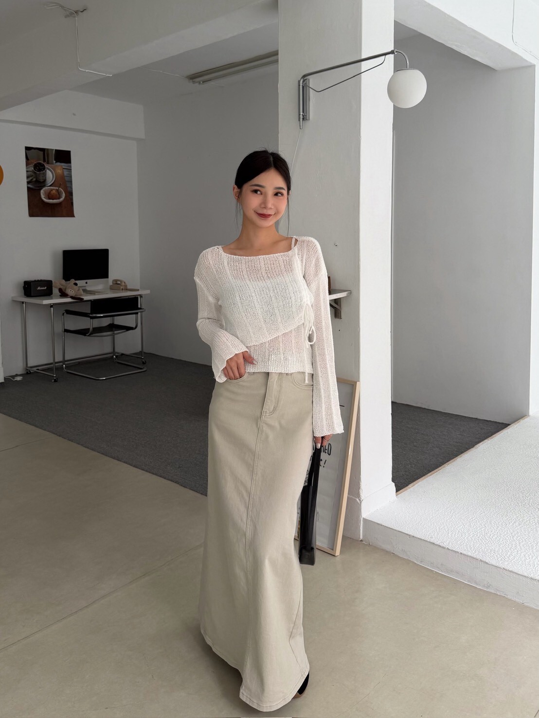 氣質抽繩兩件式上衣