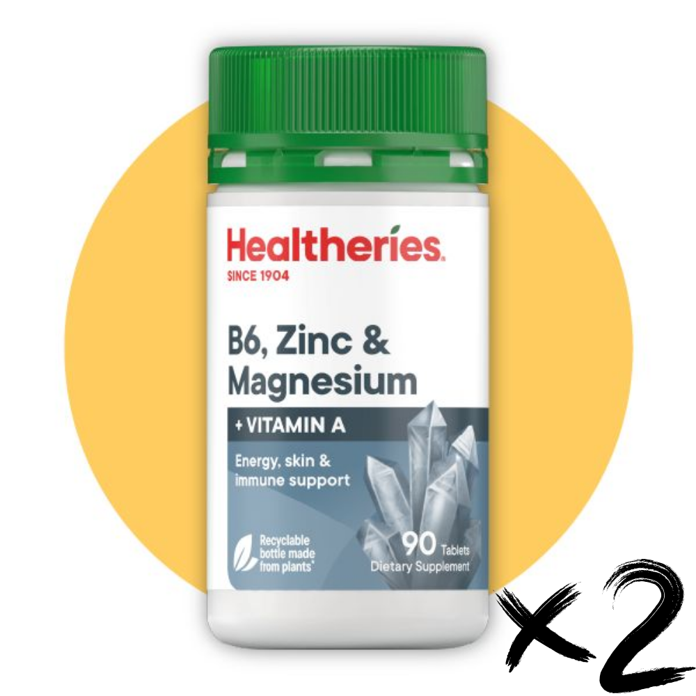 HKFG0405-001 Healtheries 營養丸(B6 鋅，鎂，維他命 A）90粒 2件裝-11152 (A1)