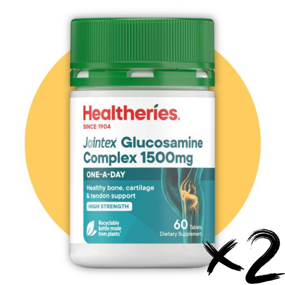 HKFG0405-012 Healtheries 特強葡萄糖胺 1500mg 60粒 2件裝-11072 (A12)
