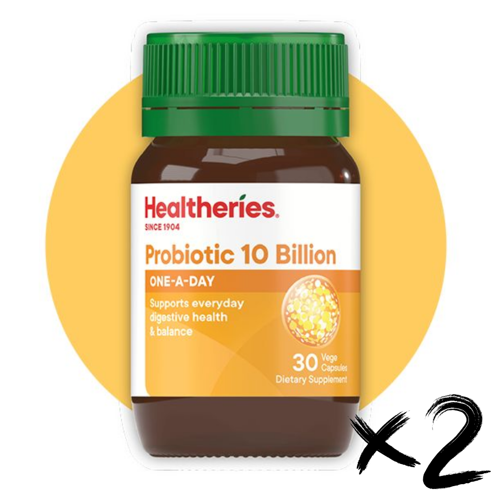 HKFG0405-015 Healtheries 高效腸道益生菌100億 30粒 2件裝-12725 (A15)