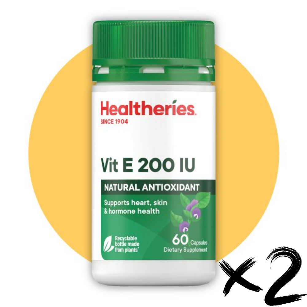 HKFG0405-023 Healtheries 維他命E 200IU 60粒 2件裝-12217 (A23)