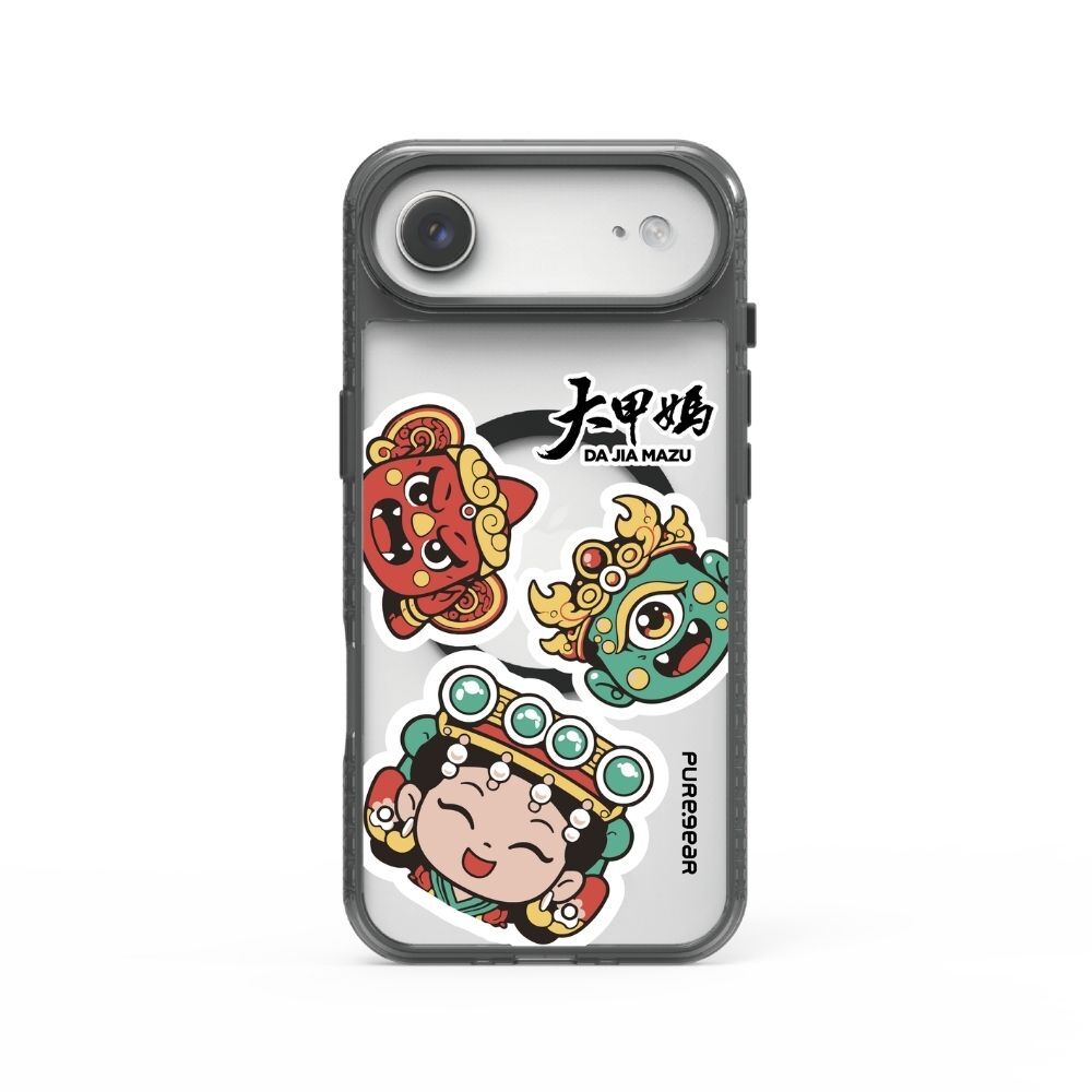 iPhone 冰鑽減壓防摔保護殼Magsafe / 左右護法(大甲鎮瀾宮)