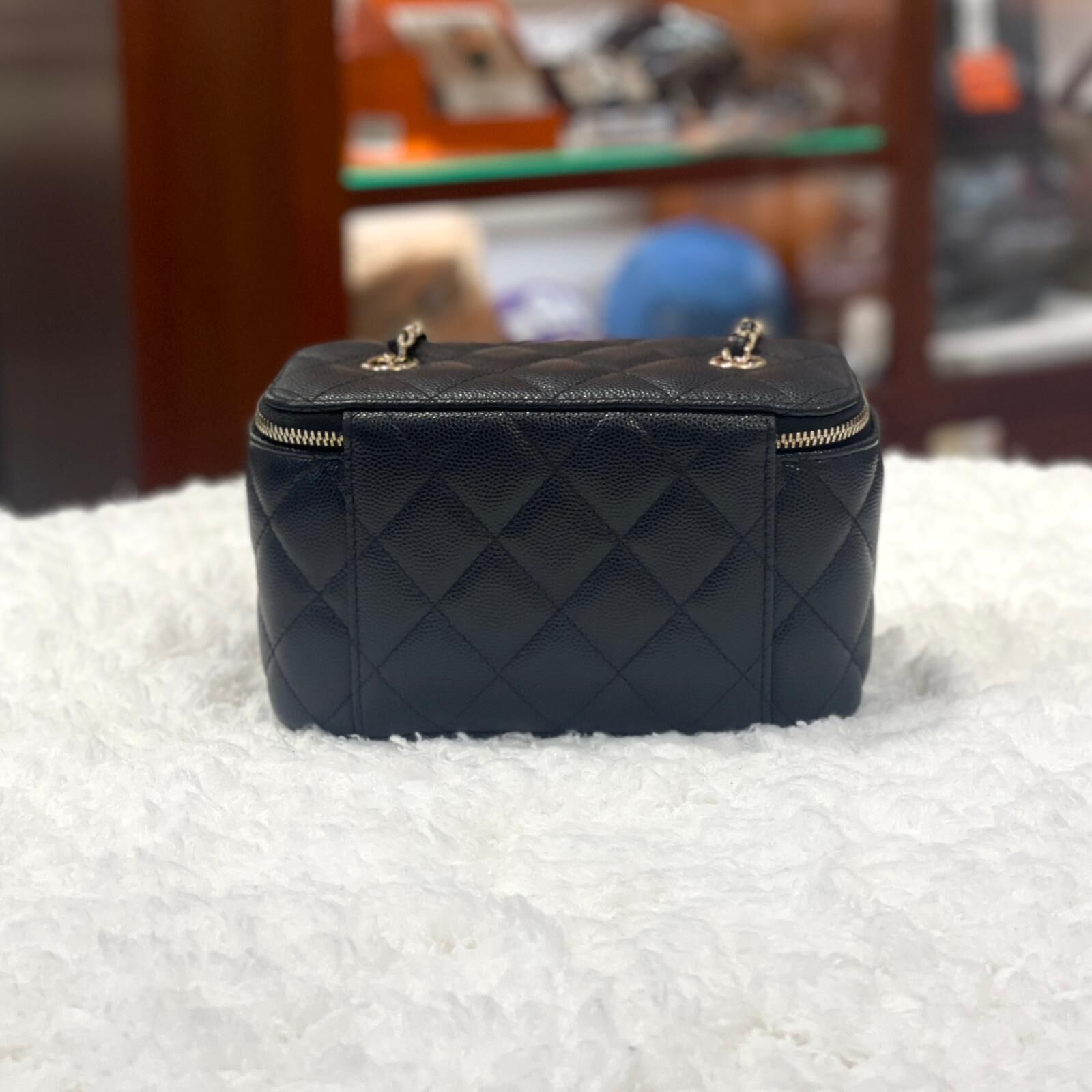 95%NEW二手CHANEL長盒子 黑色荔枝皮淡金 @318開 #兩年免費保養 #香榭站正品