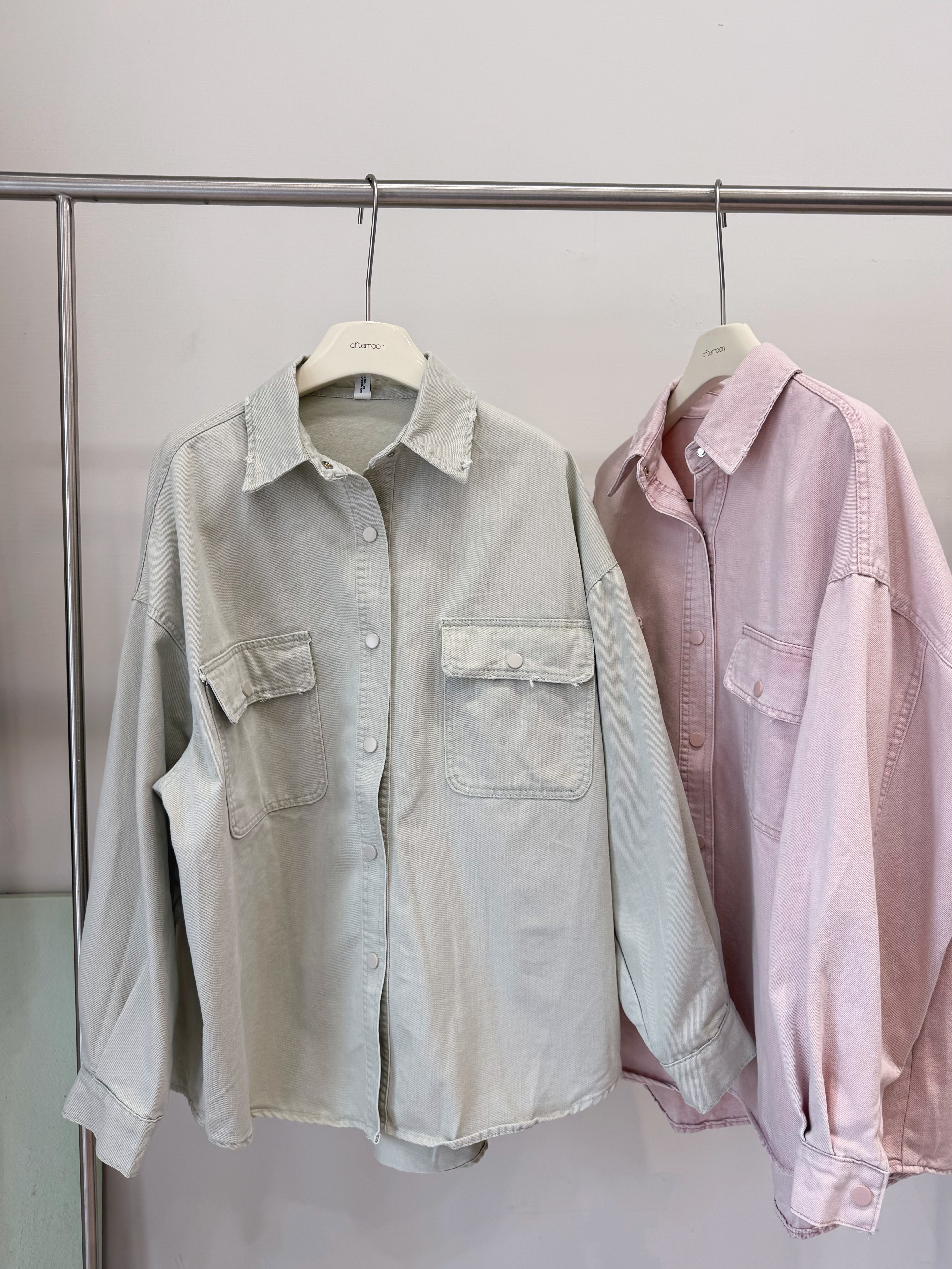 026 後皮標寬鬆牛仔外套