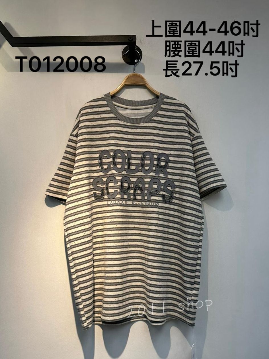 橫間暗波點立體字母TOP  上圍44-46吋  腰圍44吋 長27.5吋   T012008