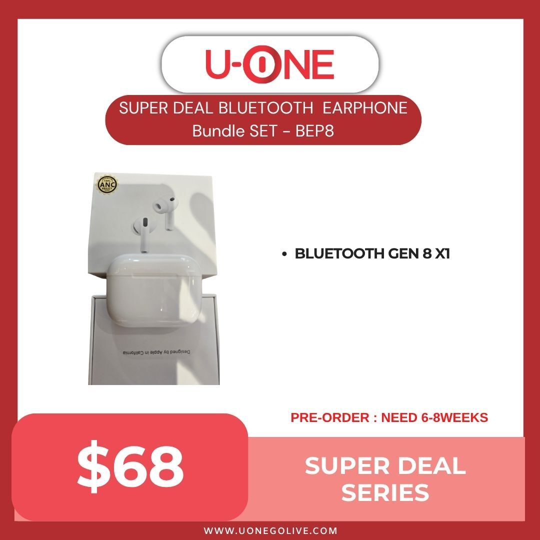 SUPER DEAL BLUETOOTH  EARPHONE Bundle SET - BEP8