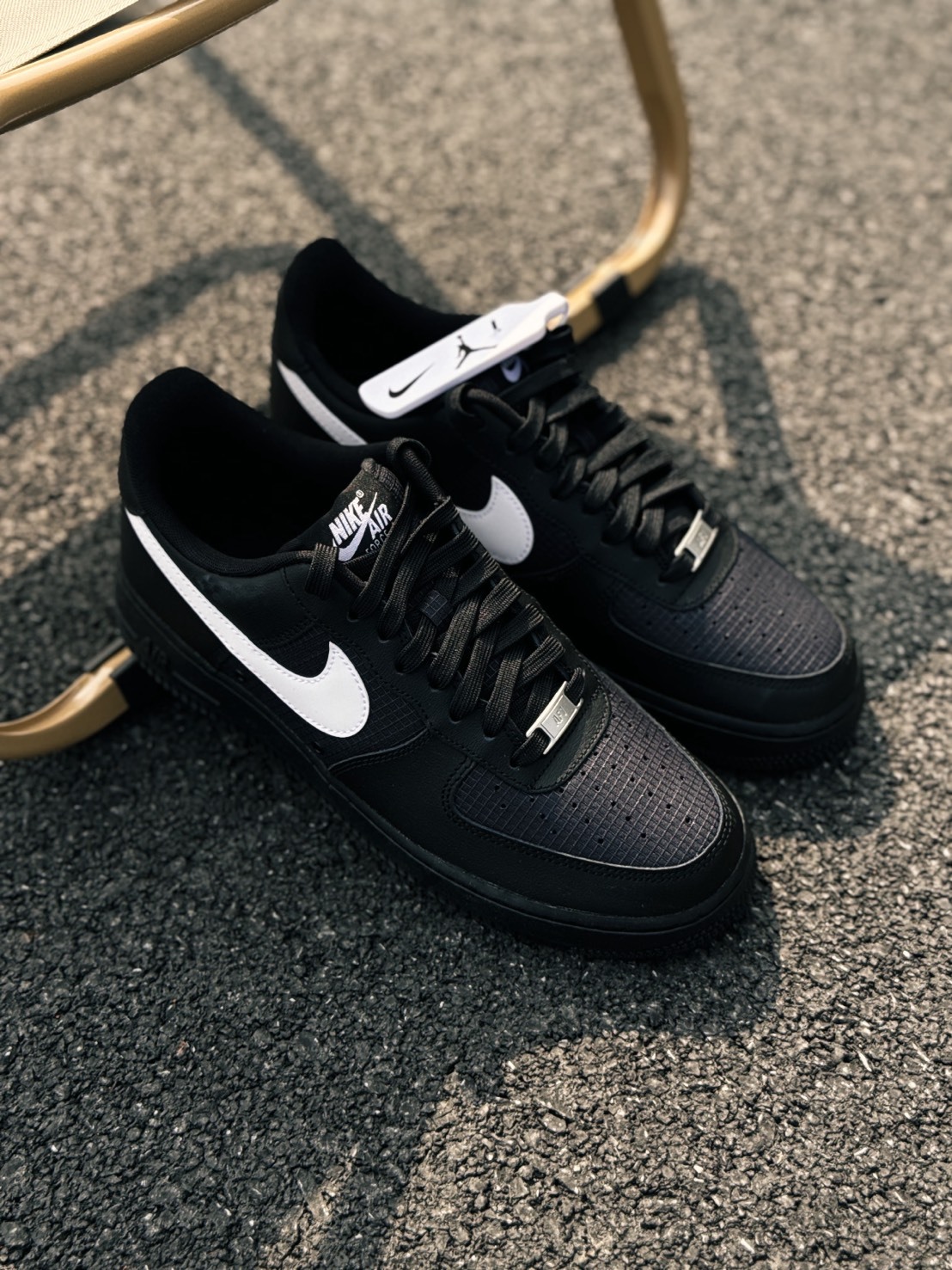 海外限定✈️ NIKE AIR FORCE 1 LOW 網格 消光 黑白勾