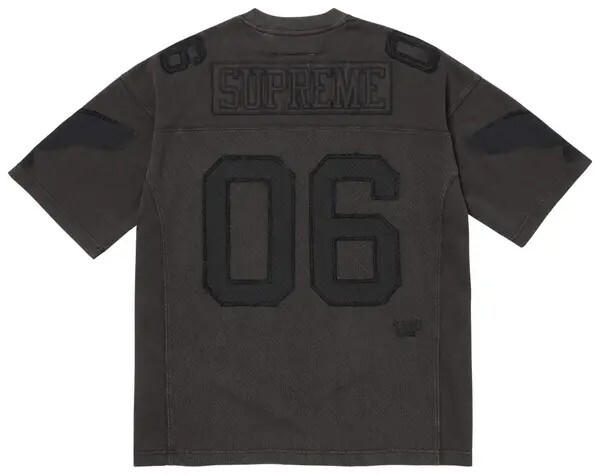 SUPREME MM6 MAISON MARGIELA COTTON FOOTBALL JERSEY 球衣 米白 /黑色-SS26KN2