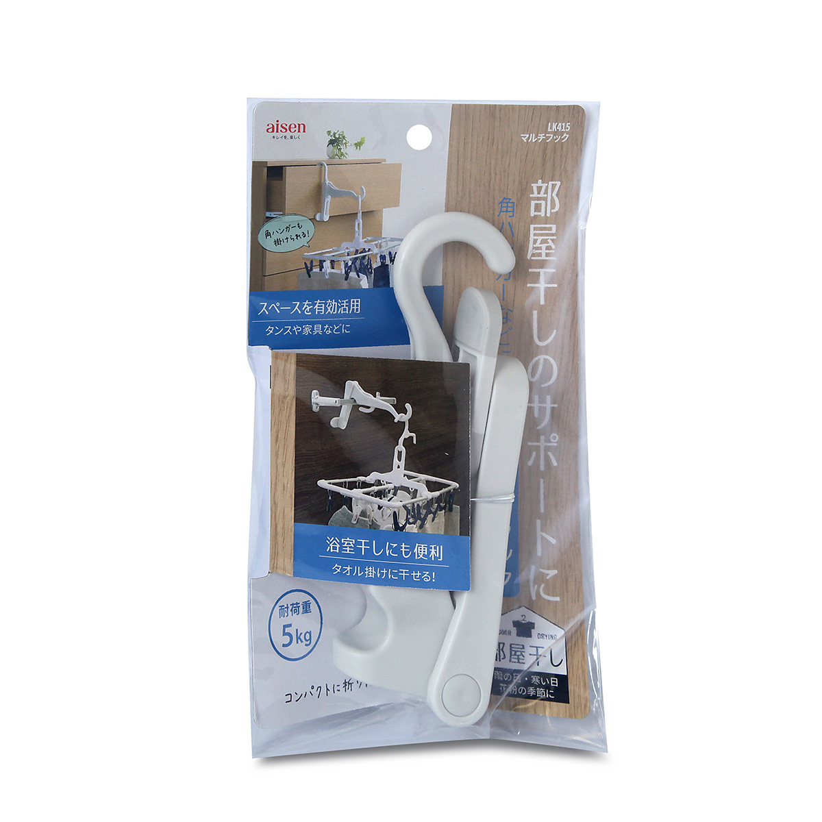 日本AISEN 多用途靠牆掛勾 -LK415
