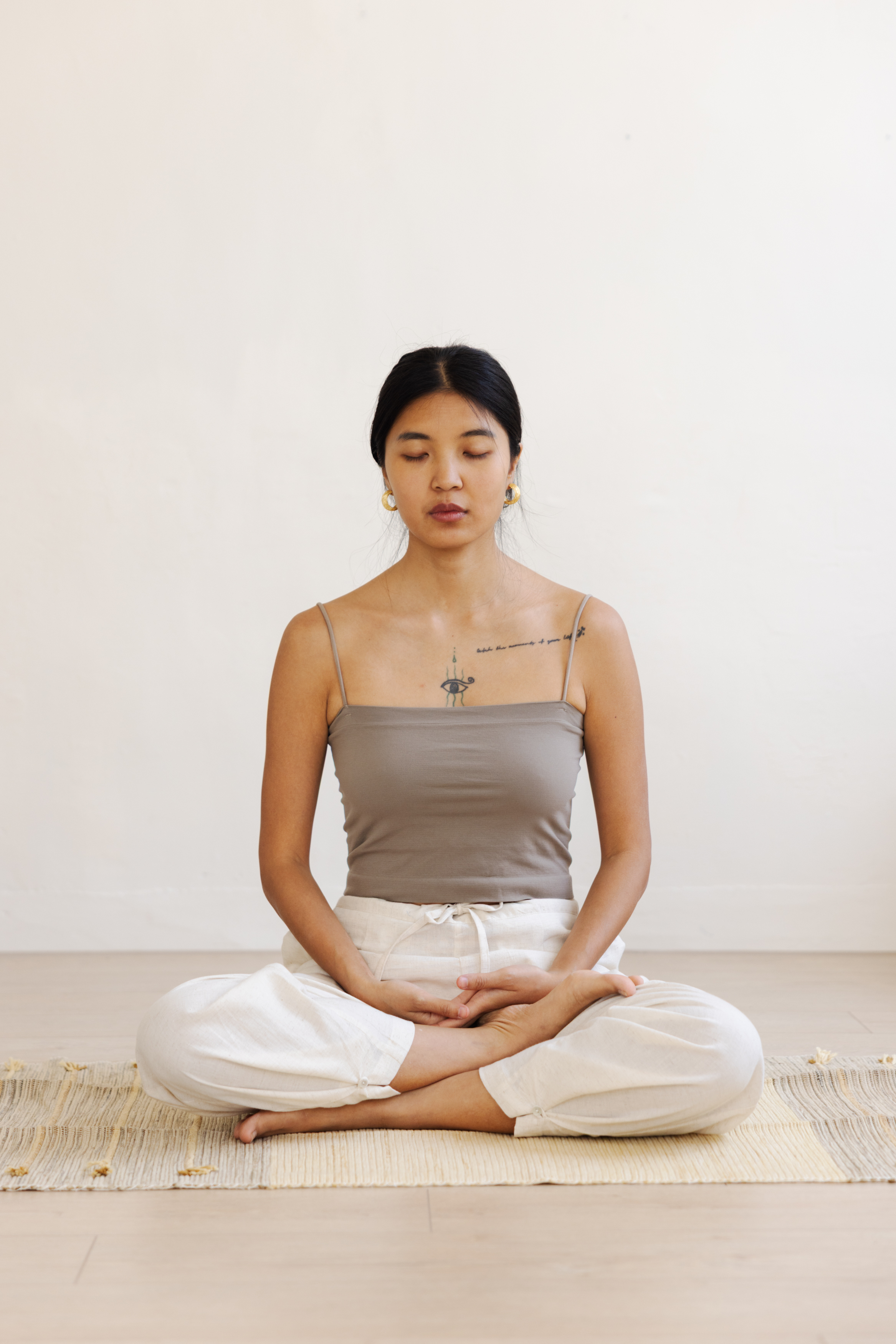 Dharma_女瑜伽可縮口練習寬褲