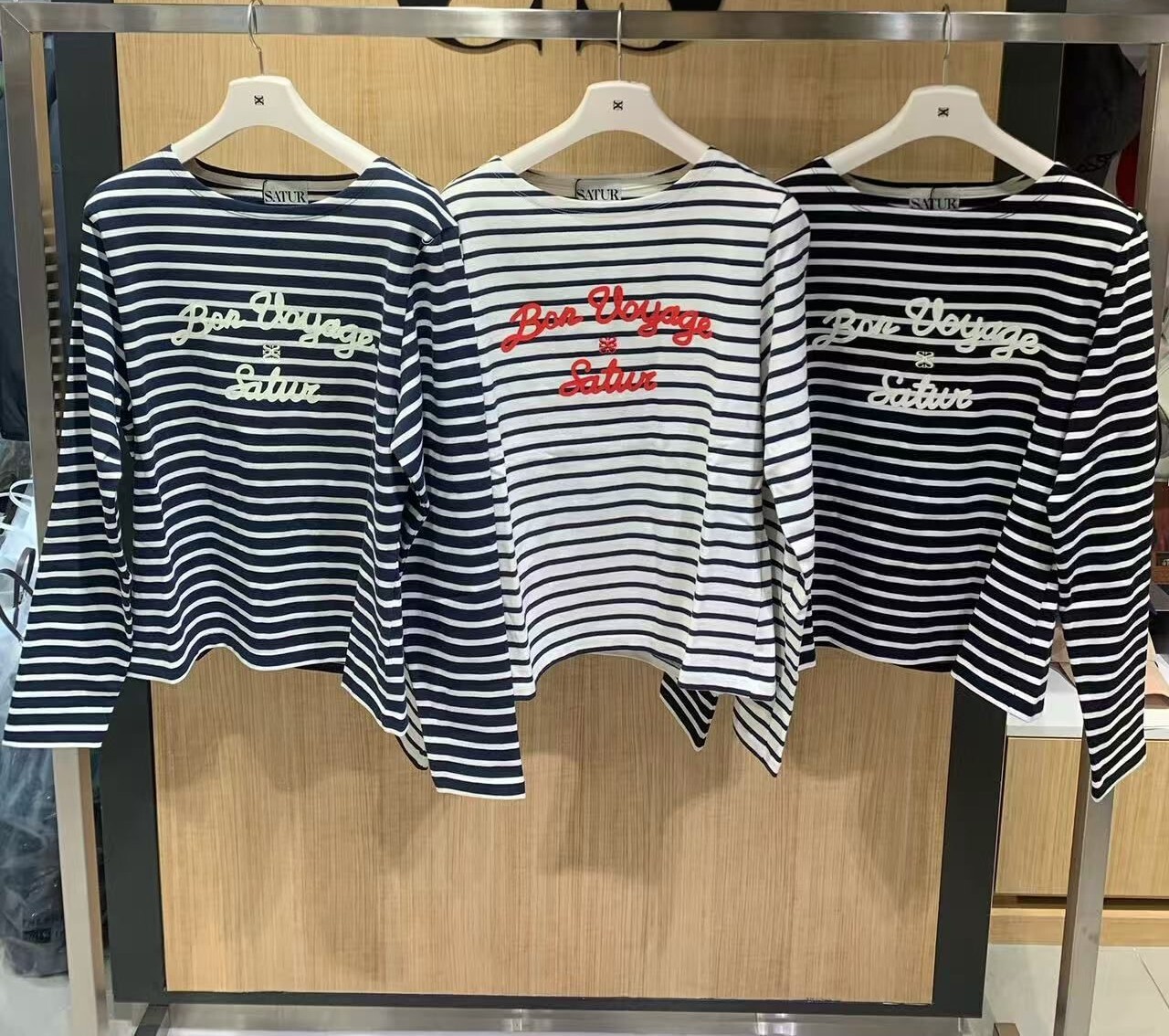 【直播】SATUR LX040223 女裝條紋長袖上衣