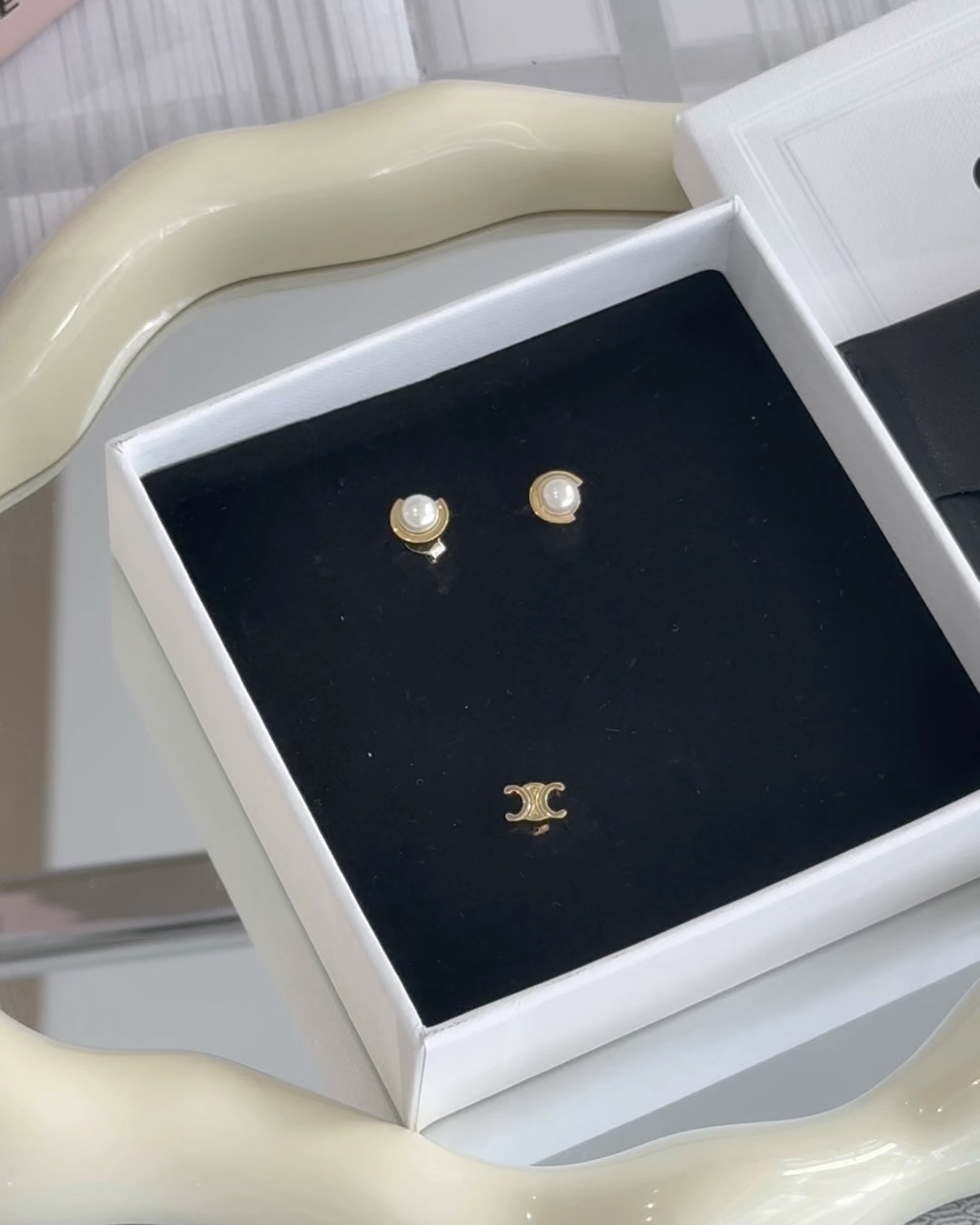 CELINE｜LES PERLES 三件組耳環