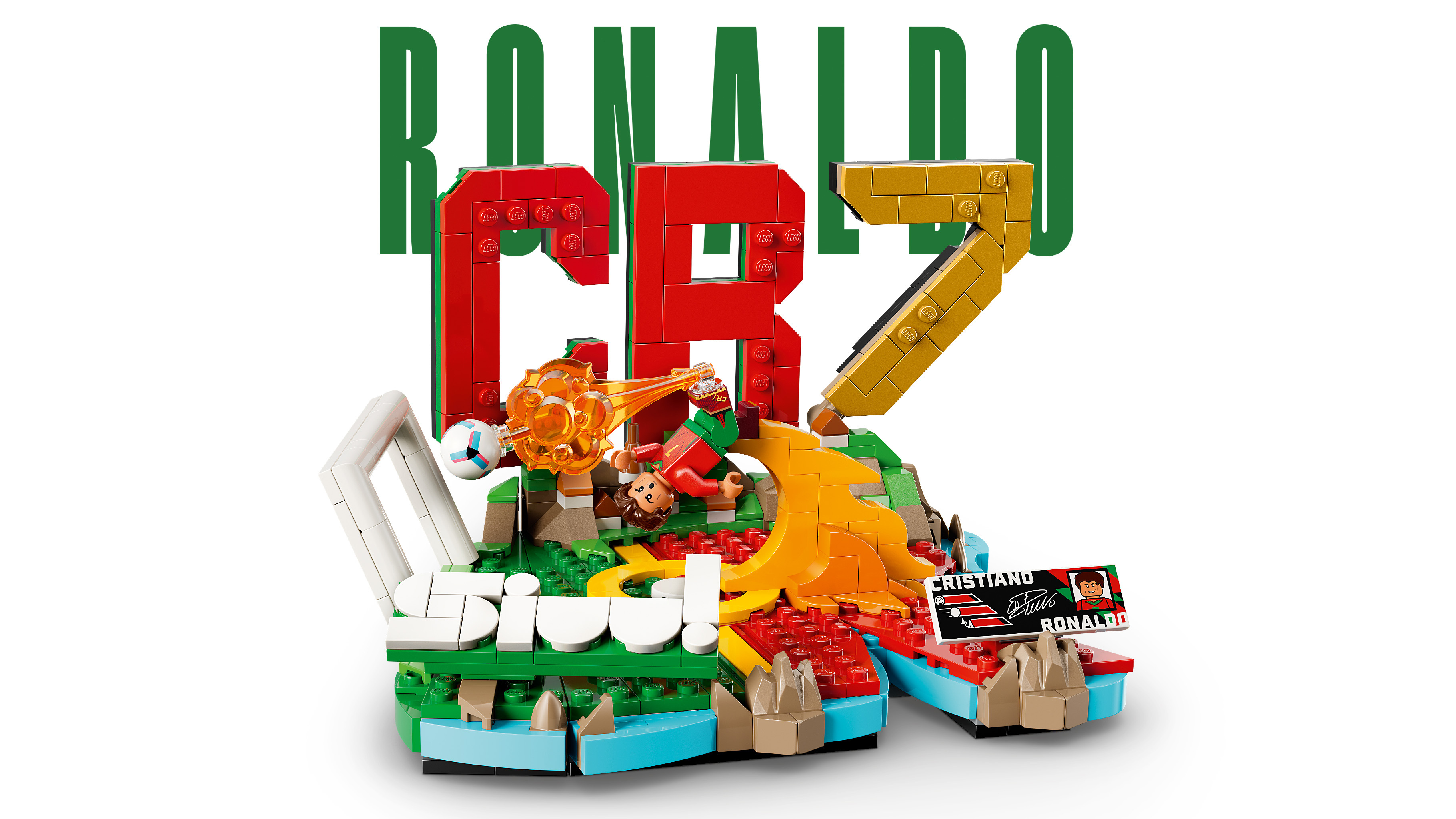 壁掛工藝品 LEGO° Cristiano Ronaldo 足壇焦點及足壇傳奇組合