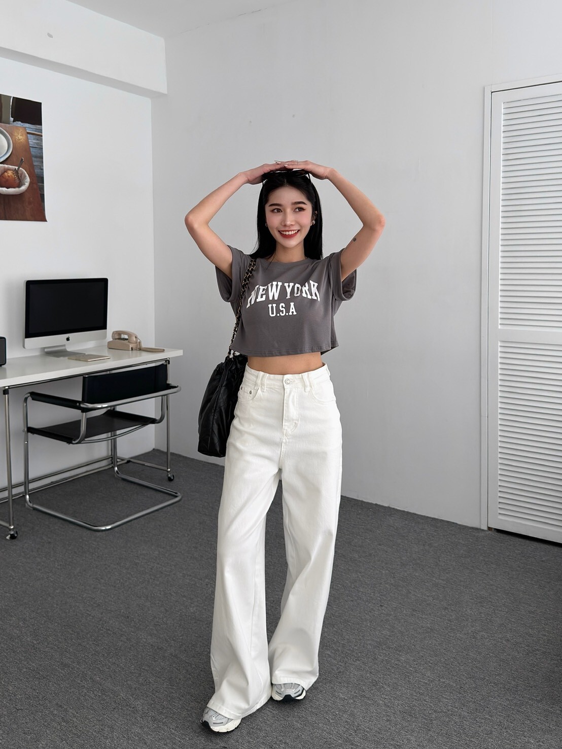 美式寬鬆字母短T