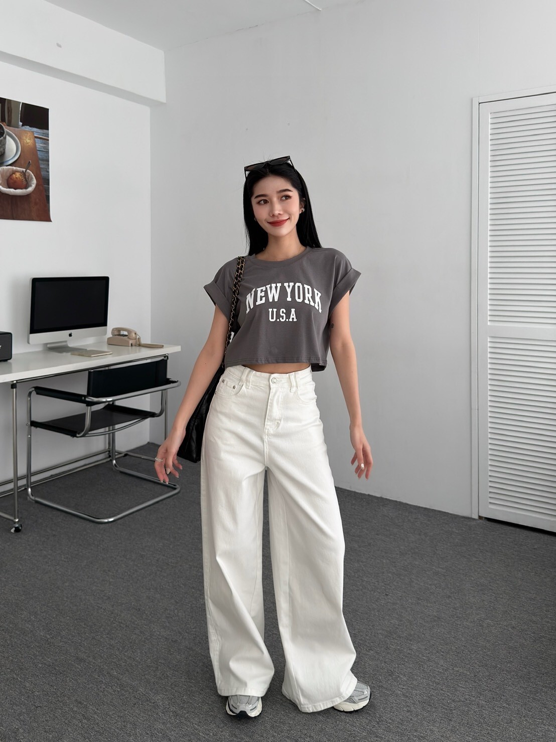 美式寬鬆字母短T