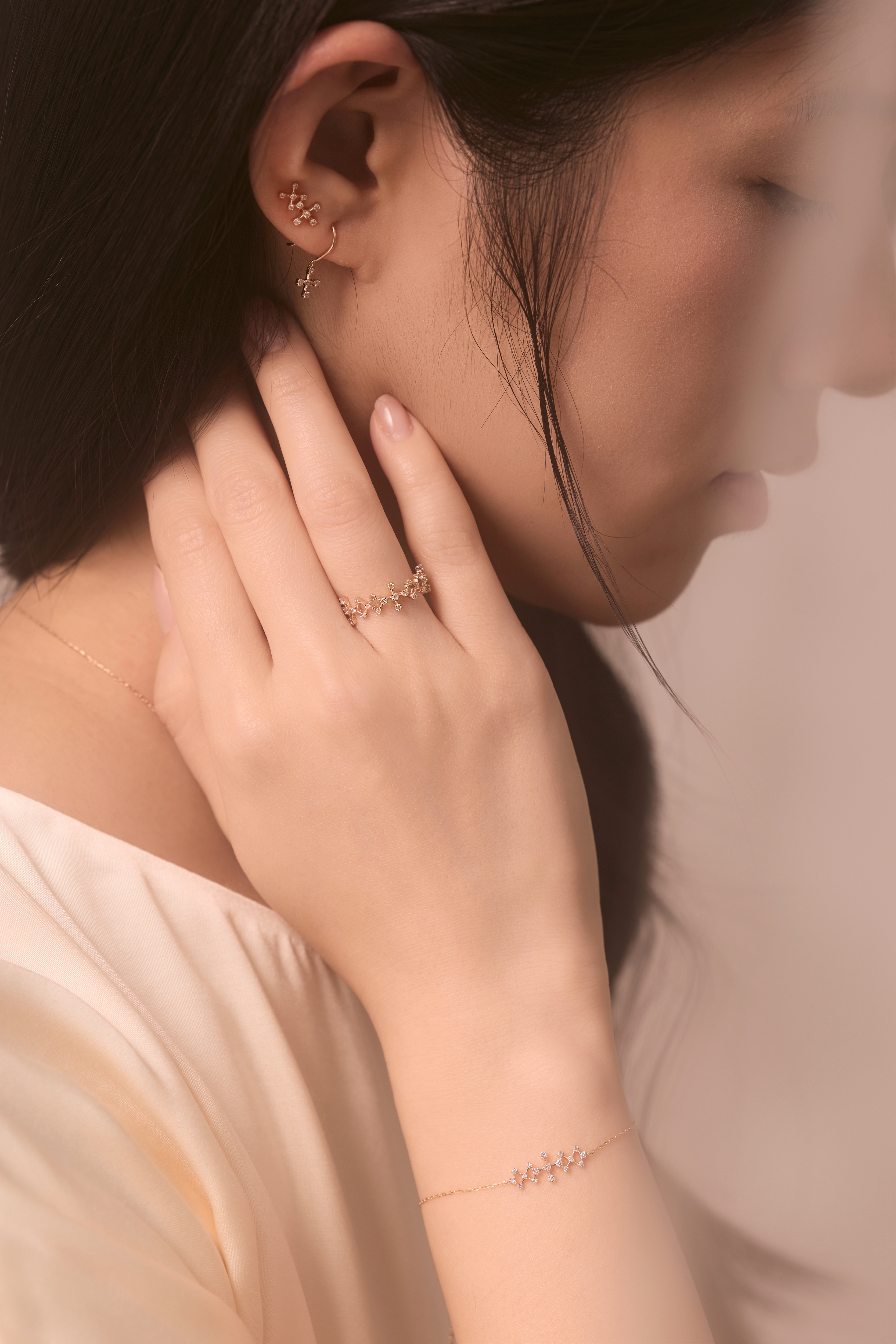 lumi｜十字晶格手鍊