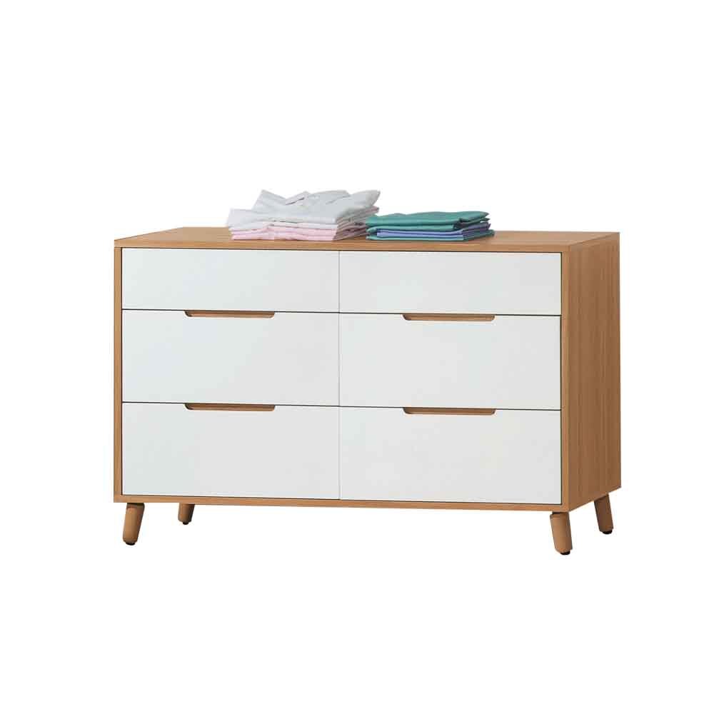 柏蒂家居-凱琪4尺六斗櫃/六抽收納置物櫃