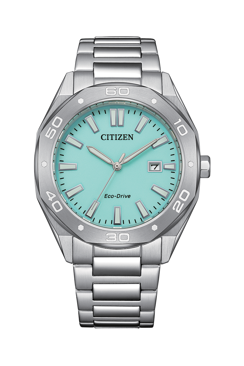 星辰 Citizen 41mm Eco-Drive Blue Glow Night BM7631-87M 湖水藍色錶盤不銹鋼男士光動能手錶