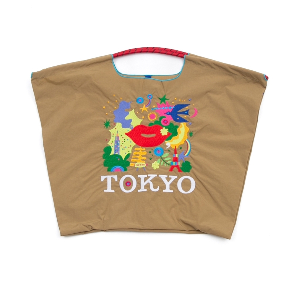 KISS TOKYO × Ball & Chain 聯名刺繡包款 L尺寸
