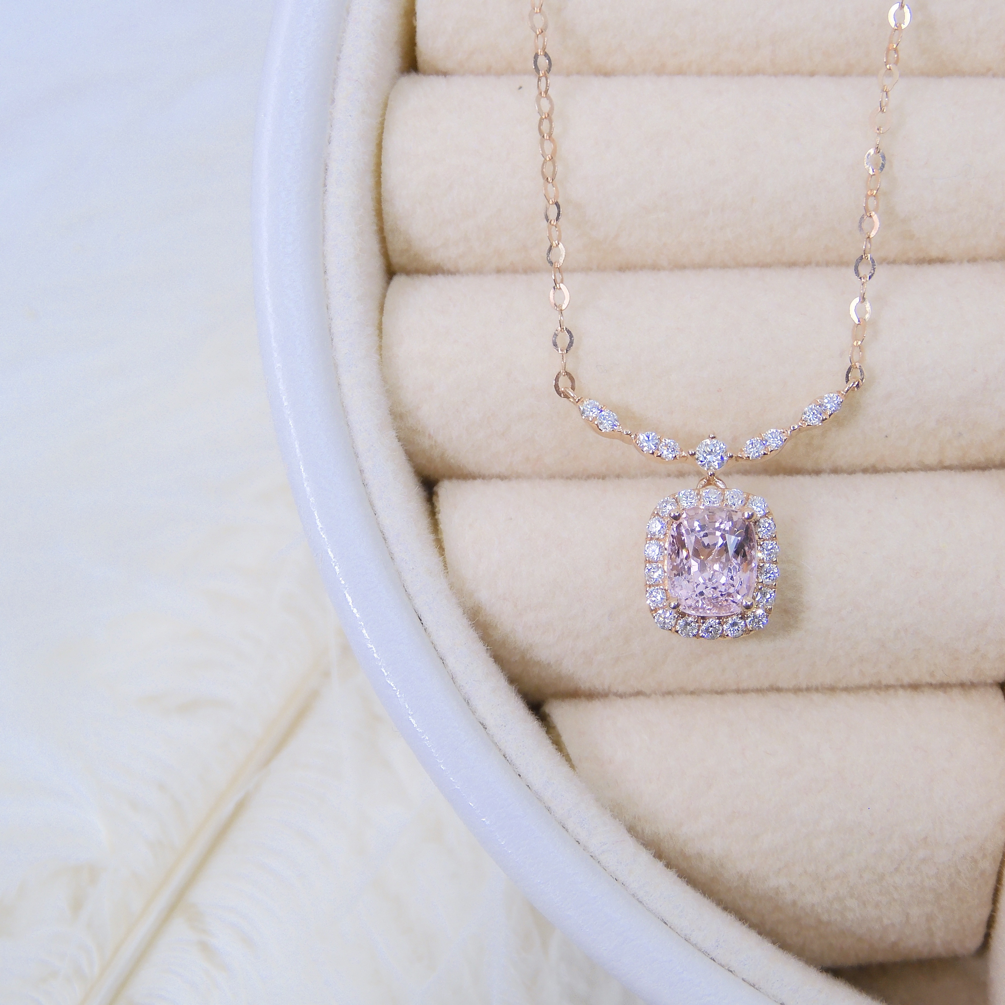 訂製 18K金 0.94ct 尖晶石項鏈