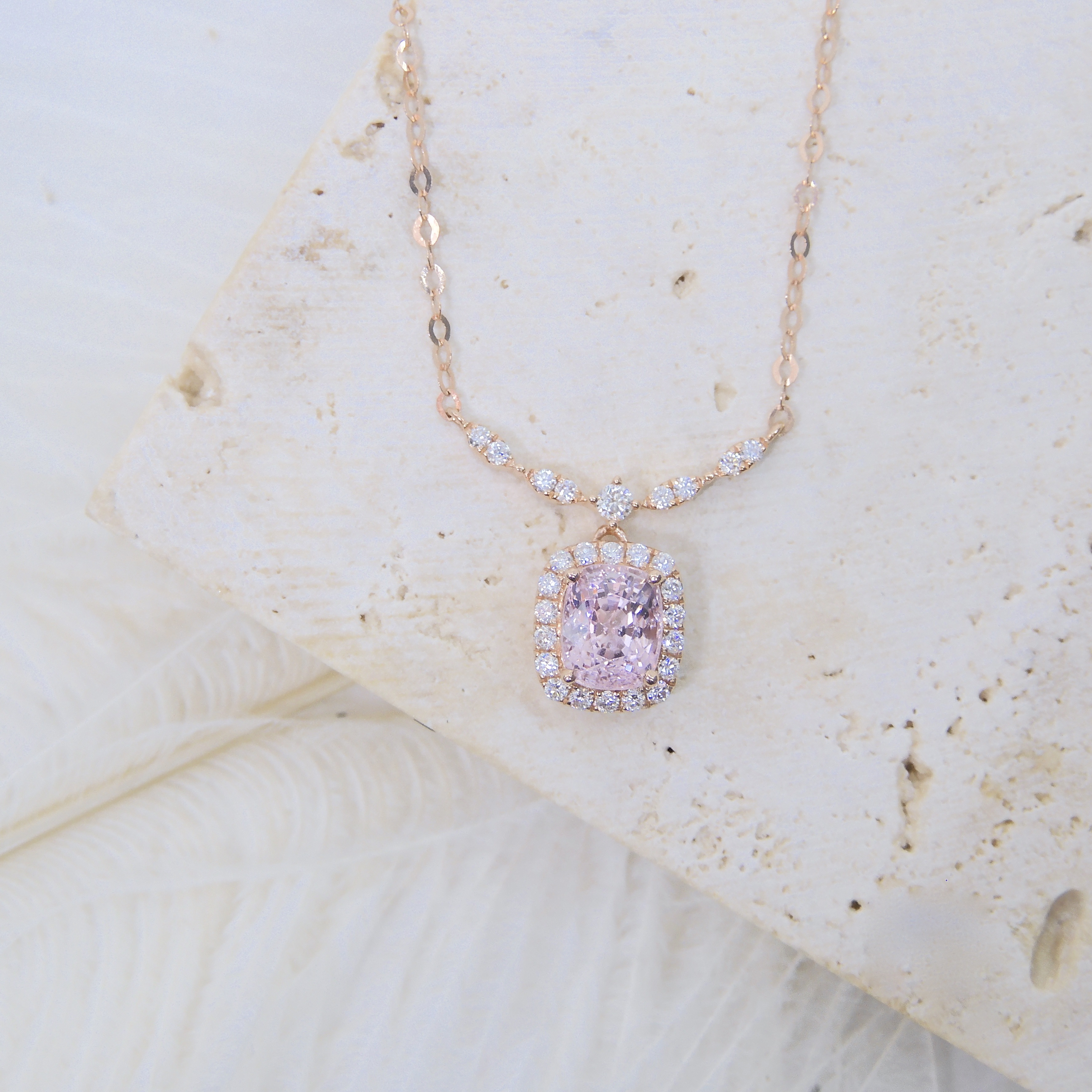 訂製 18K金 0.94ct 尖晶石項鏈