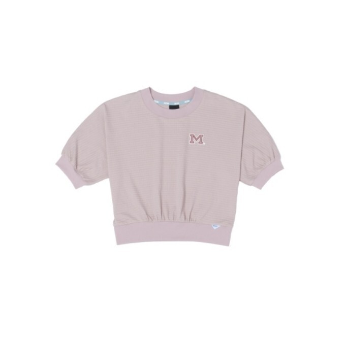 NCAA 短T 粉紅 蓬袖 短版 上衣 女 7522100441