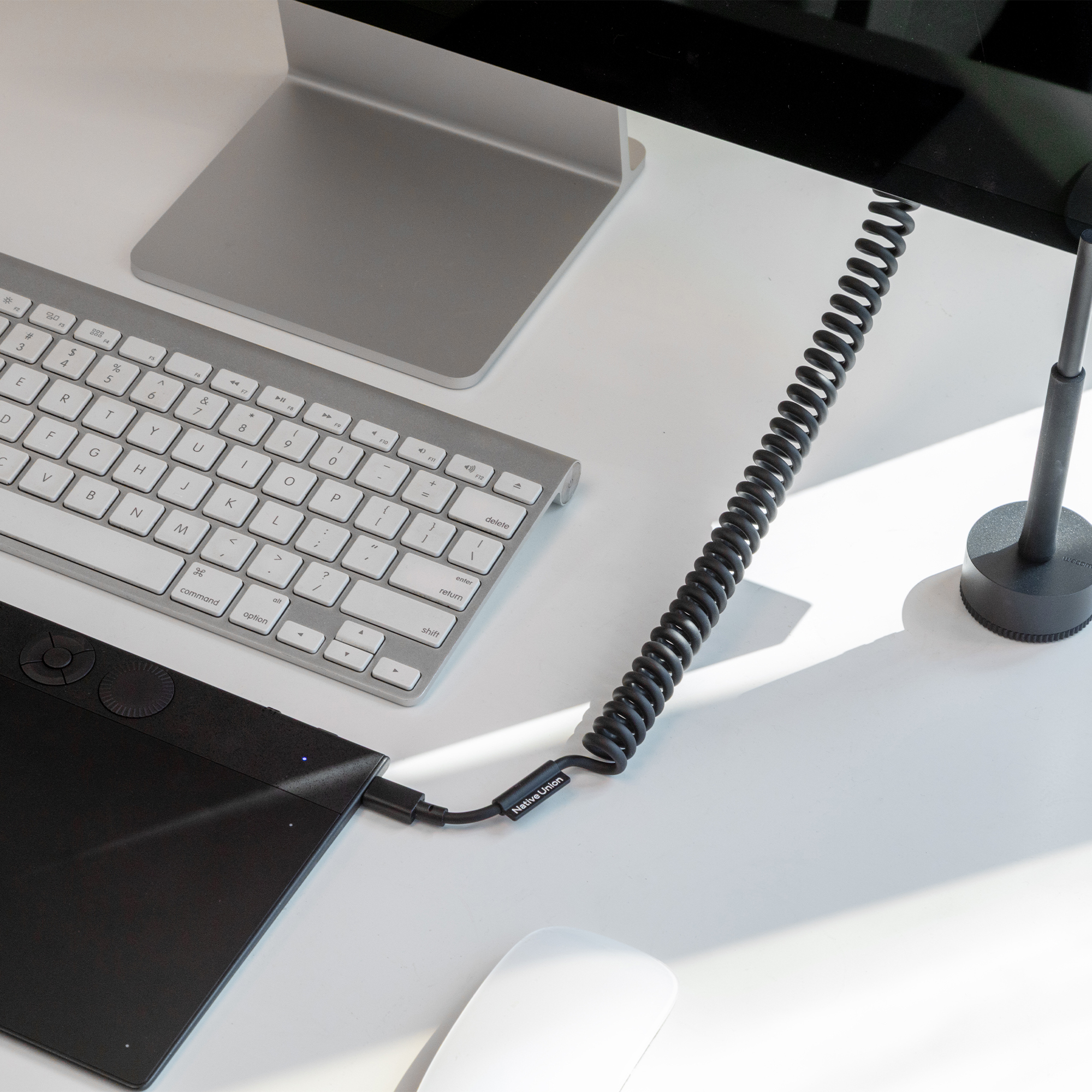 [C-C] POP CABLE 捲捲充電線-鋼琴黑