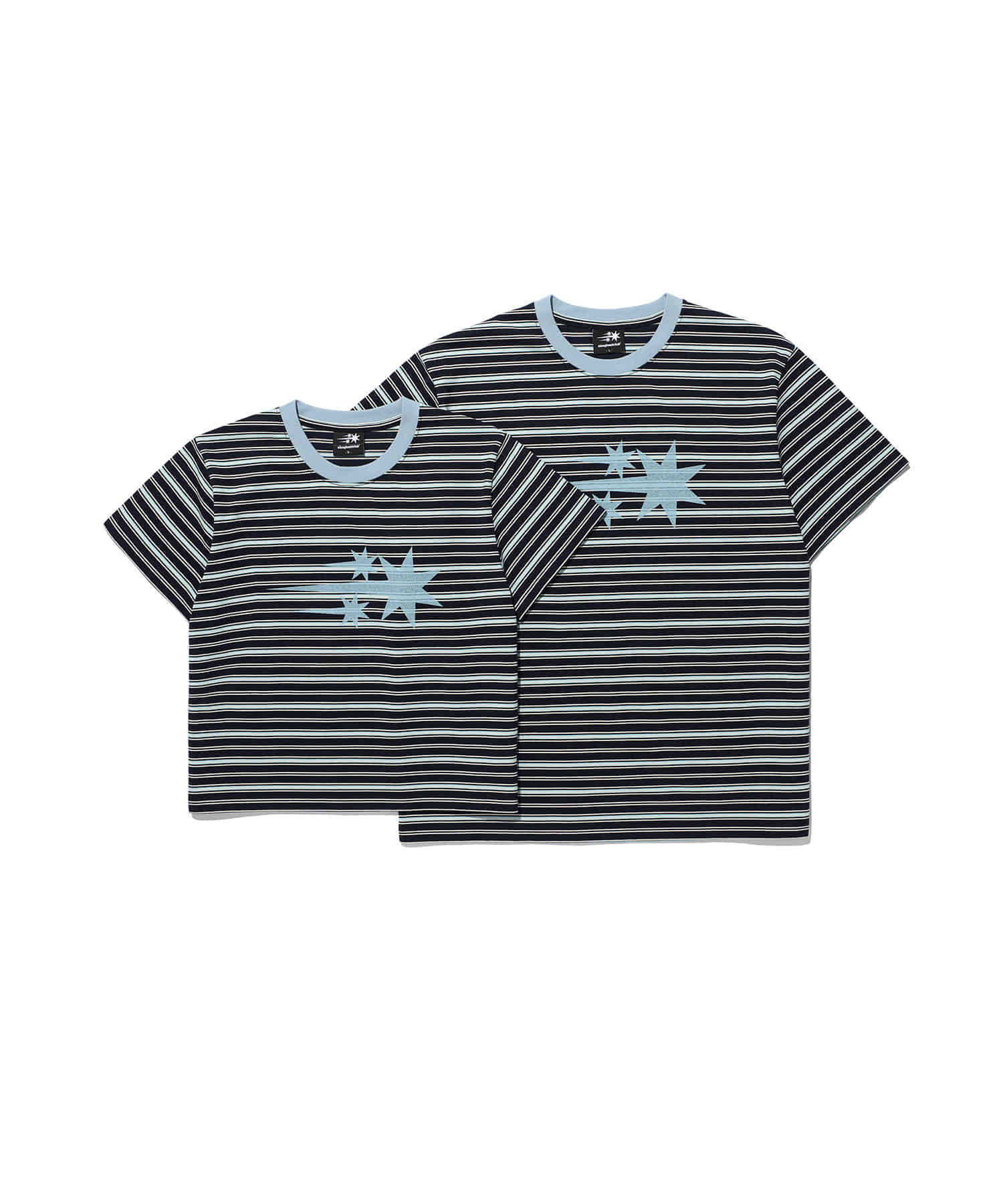 Niceghostclub stripe 3star basic 條紋 基礎 LOGO 短袖 短T