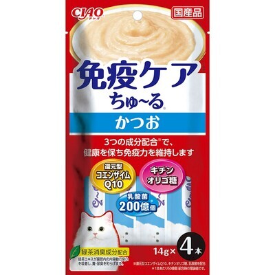 [*任選11件$138*] CIAO 烤鰹魚晚餐系列 鰹魚片+扇貝口味 (14gx4支裝)