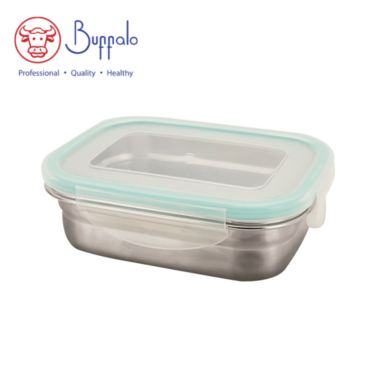 Buffalo 韓國製優質不銹鋼長方形食物盒850毫升