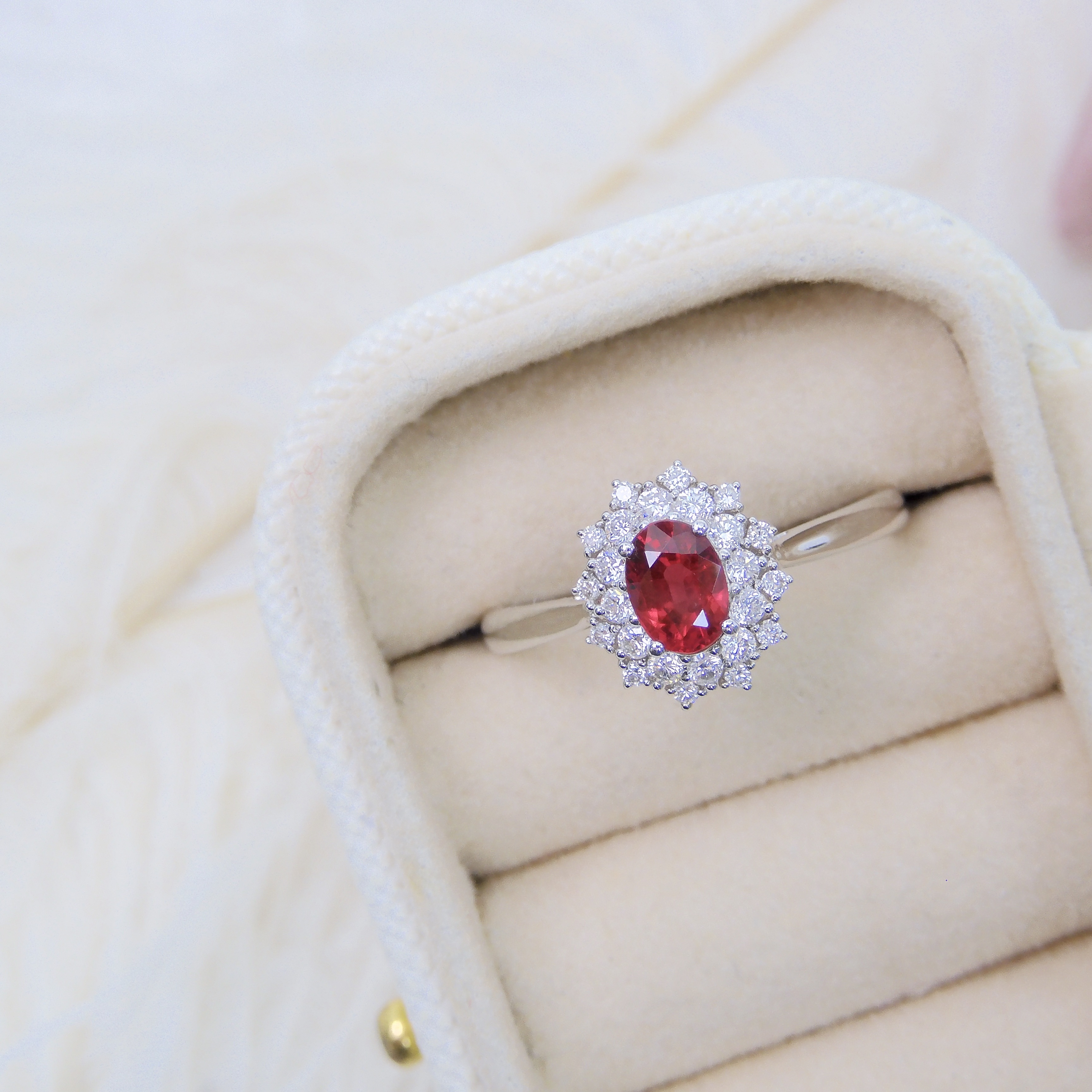 18K 金 0.63ct 紅寶石戒指 (配證書)