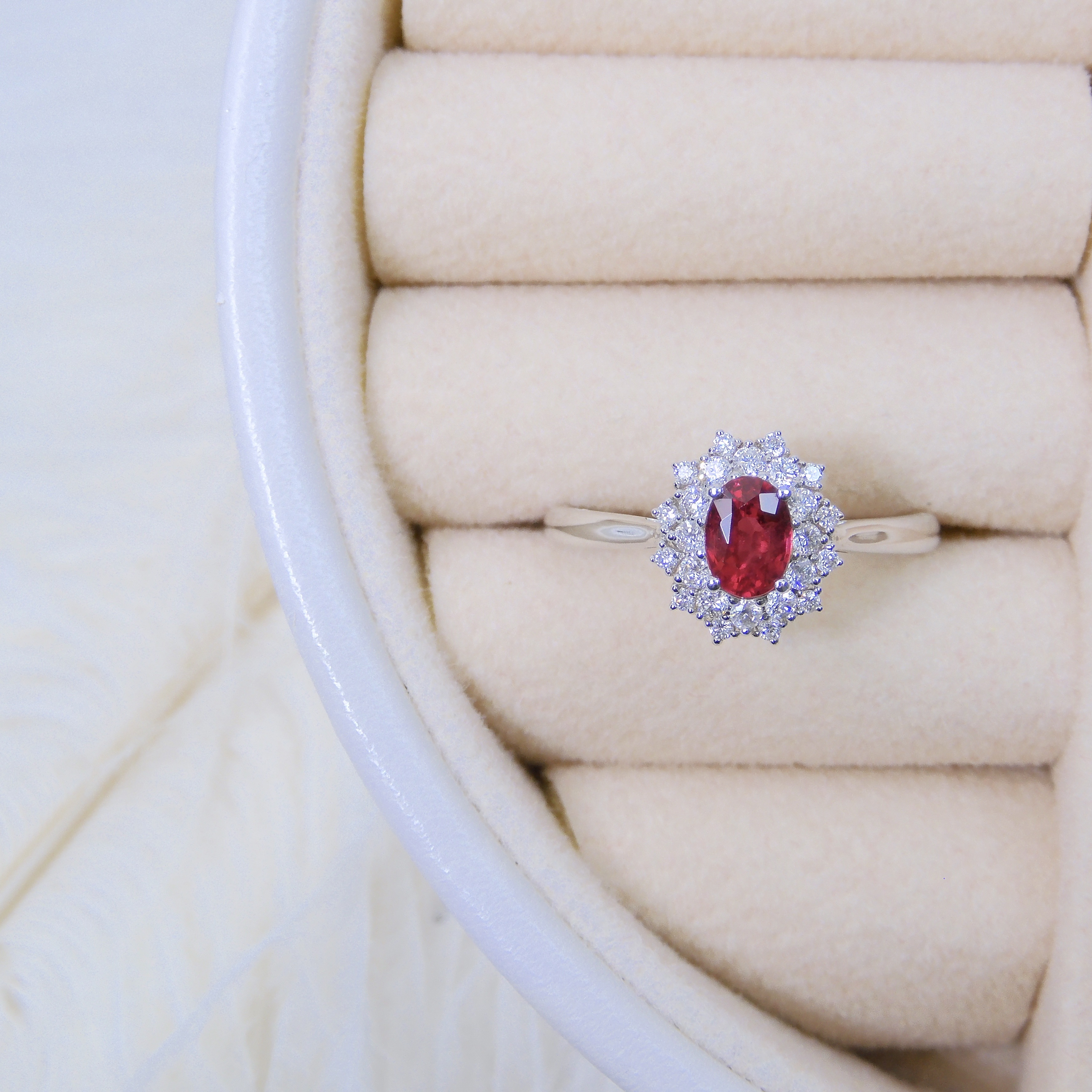 18K 金 0.63ct 紅寶石戒指 (配證書)