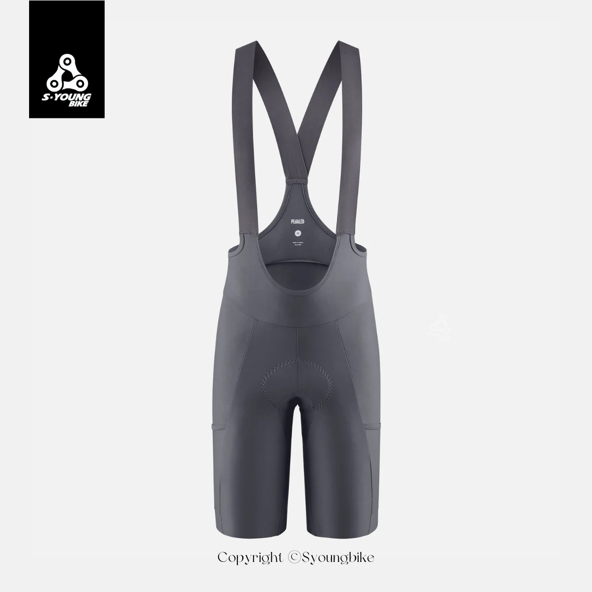 【PEdALED】Odyssey Training Bib Shorts 男吊帶短車褲 / Grey 無煙煤灰