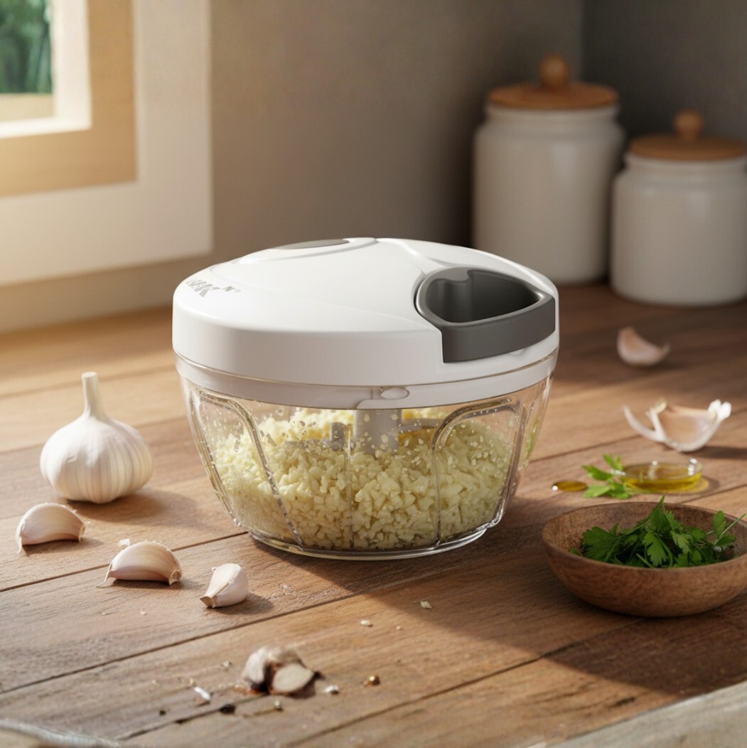 0411WB18-韓國廚具-【拉蒜器】食品級迷你拉式切碎機 (A18)