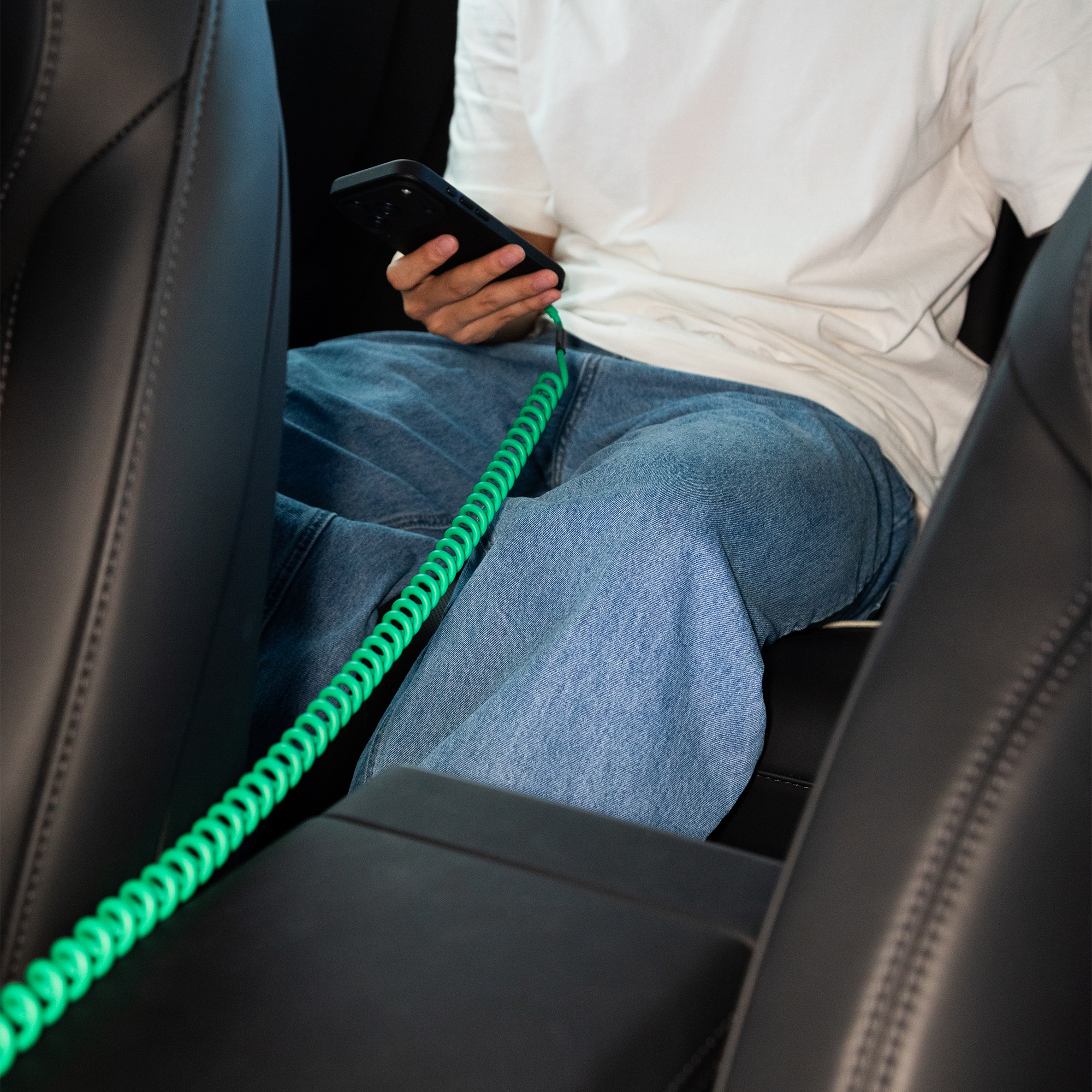 [C-C] POP CABLE 捲捲充電線-萊姆綠