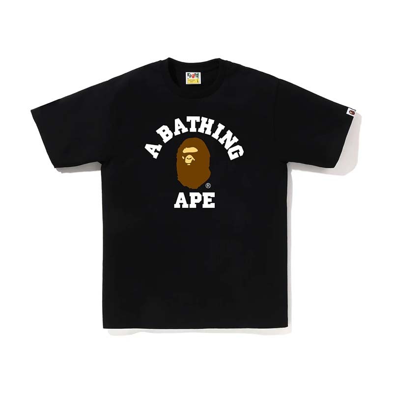 BAPE College Tee 大學字體 猿人 短袖 黑色 BAPE-619 [台灣現貨]