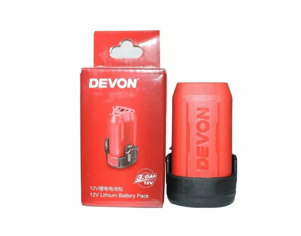 "DEVON" 大有牌12V鋰電池 (紅色身)