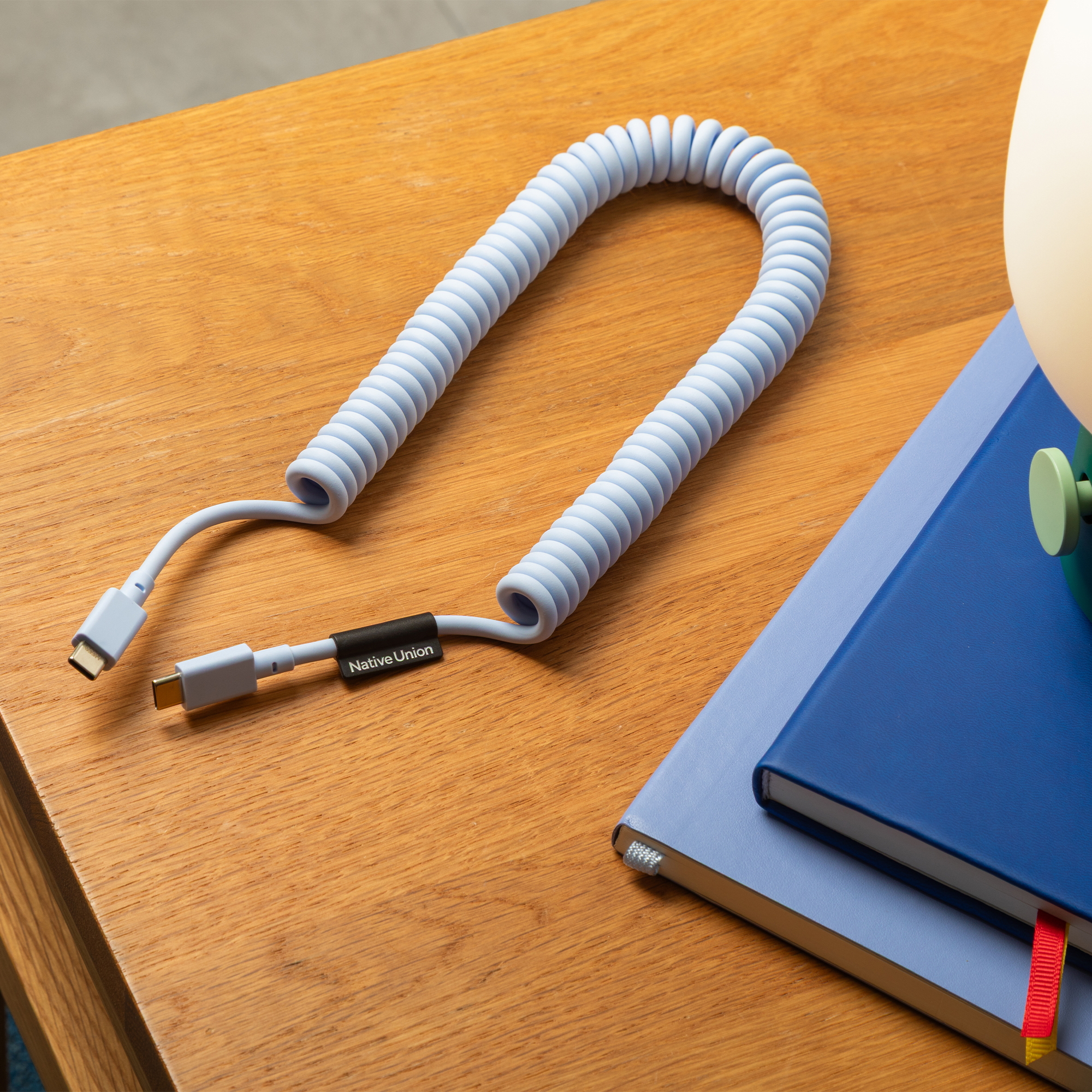 [C-C] POP CABLE 捲捲充電線-丁香紫