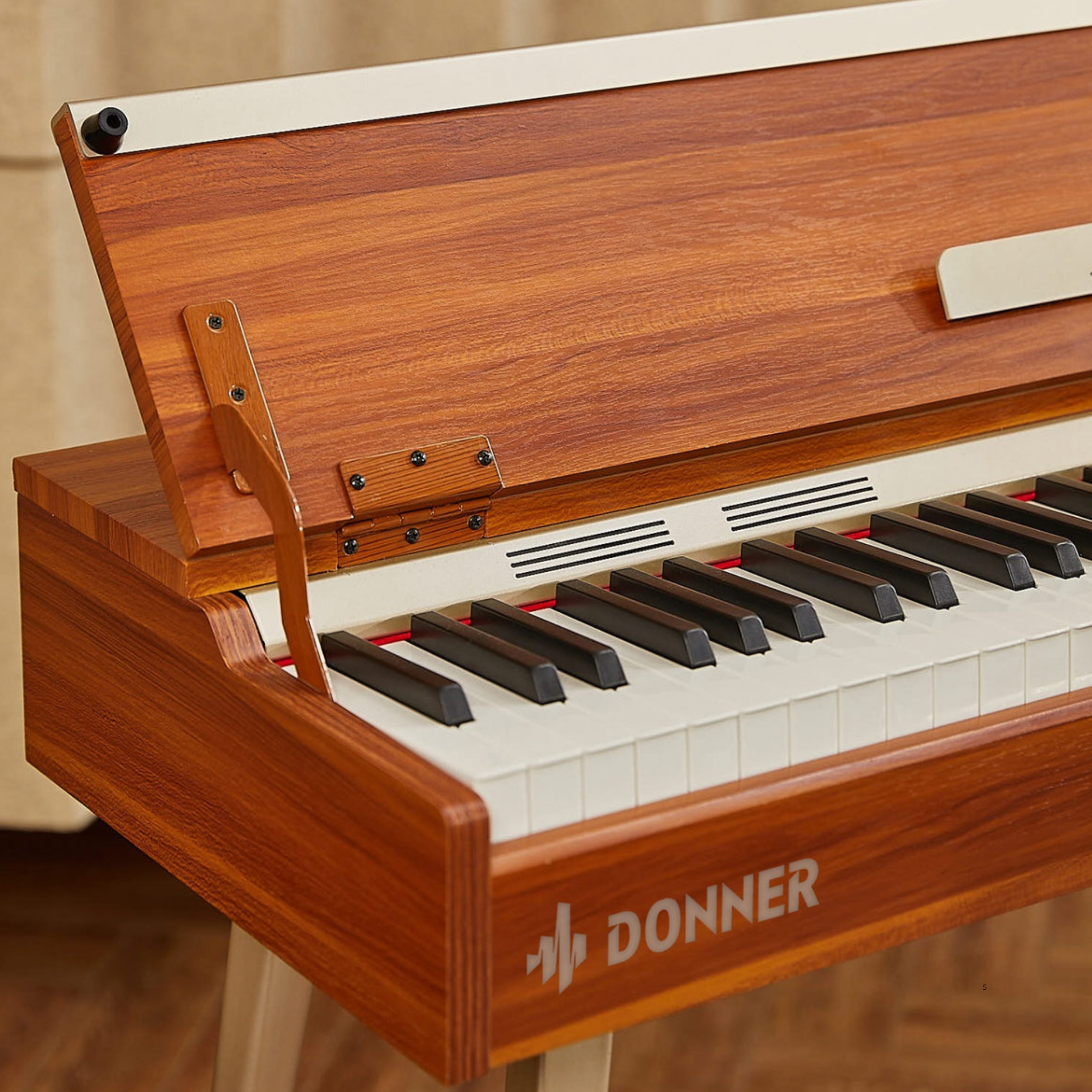 Donner Donner DDP-80 PLUS 電鋼琴 88鍵 全配重鍵盤 木製垂直 數位鋼琴 半開蓋 掀蓋式 第 4 張圖片｜三峽鍵盤 / 鋼琴