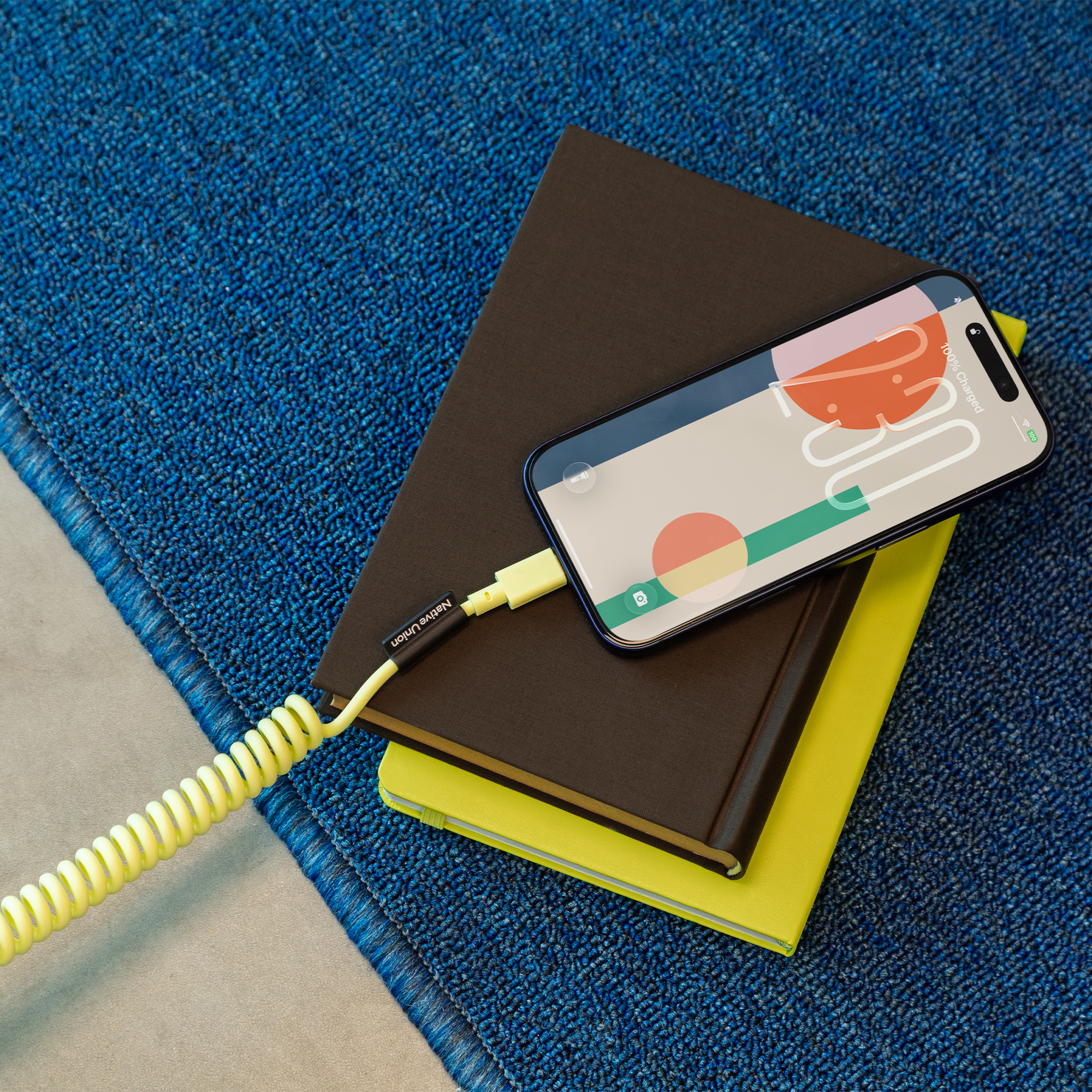 [C-C] POP CABLE 捲捲充電線-檸檬黃