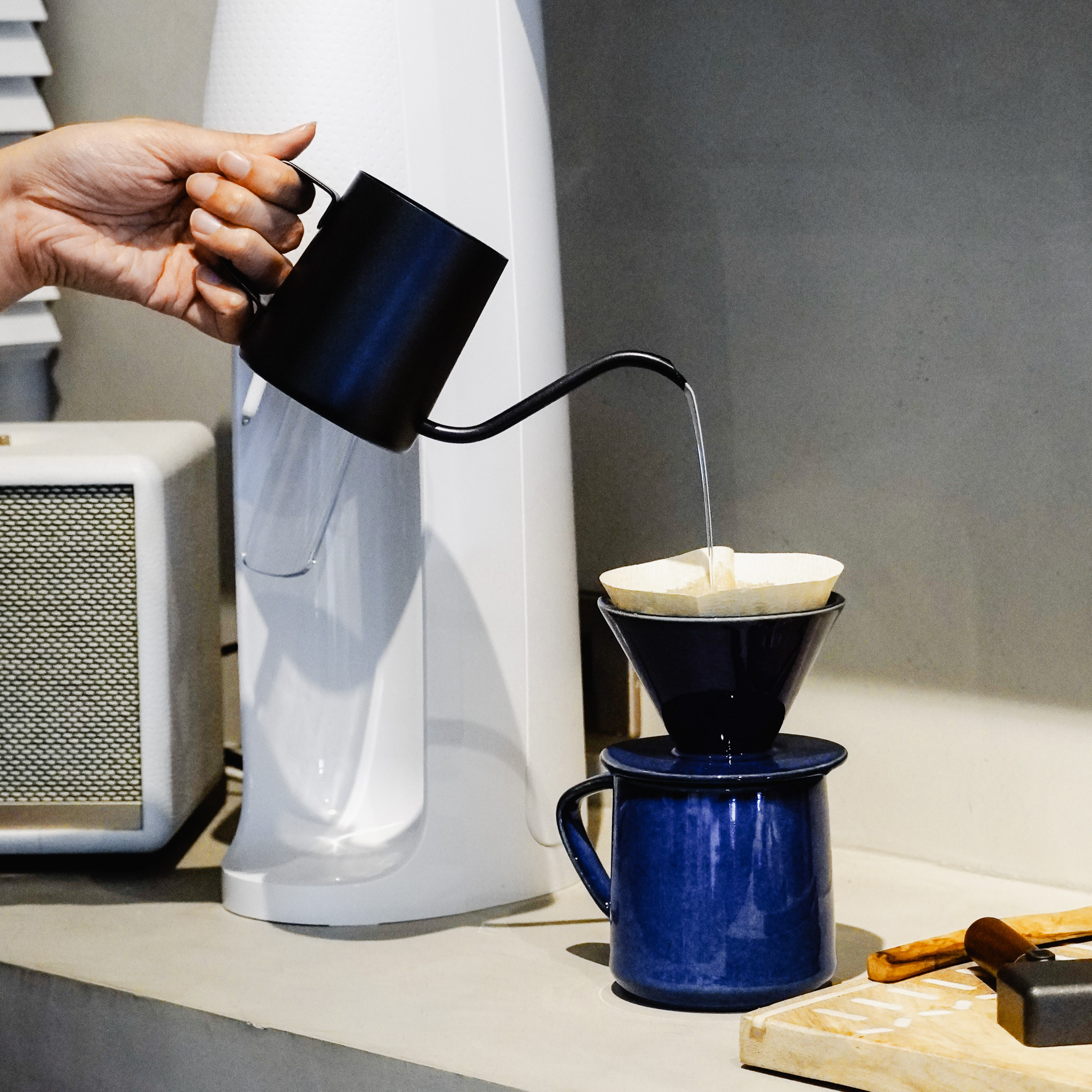 陶瓷手沖咖啡濾杯套組 兩色售