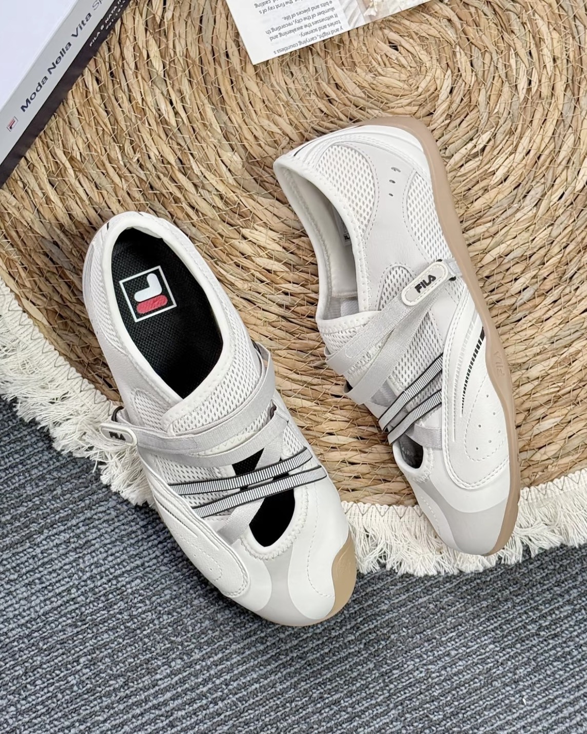 【預購】FILA TURBO SANDAL 芭蕾鞋 燕麥牛奶 F12W622406FCM