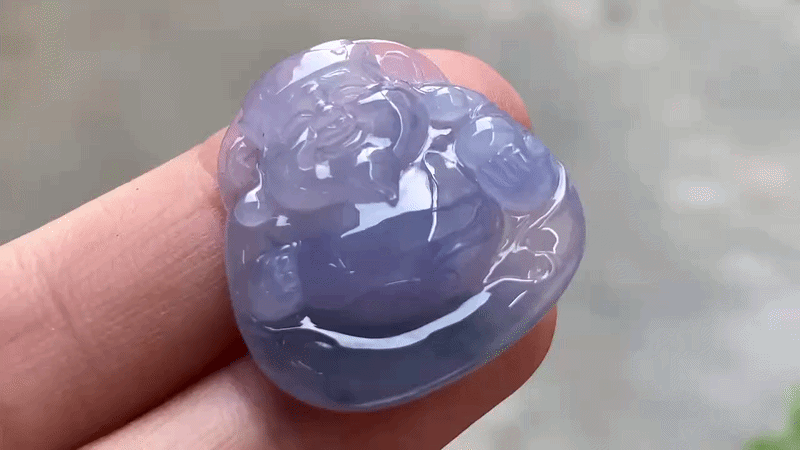 325455 翡翠紅春紫財神