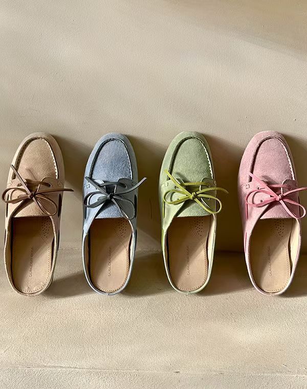 CC50 牛皮軟墊懶人鞋 *正碼*