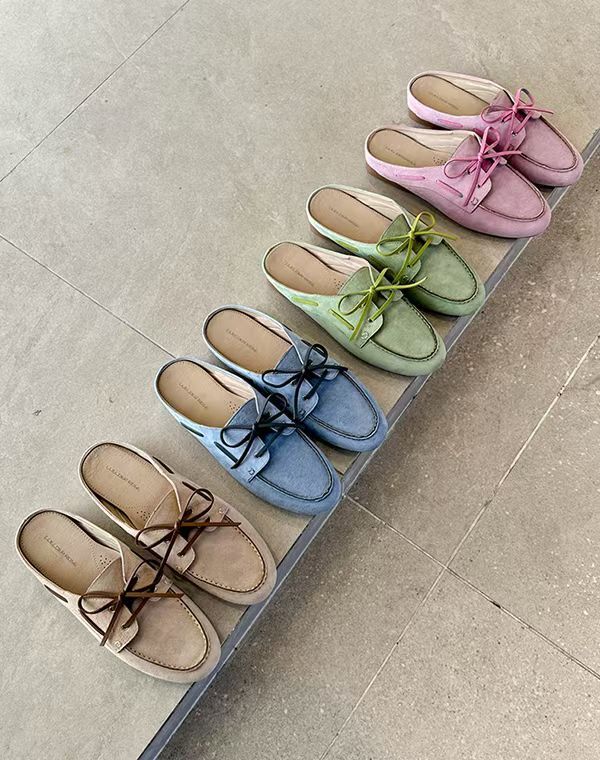 CC50 牛皮軟墊懶人鞋 *正碼*