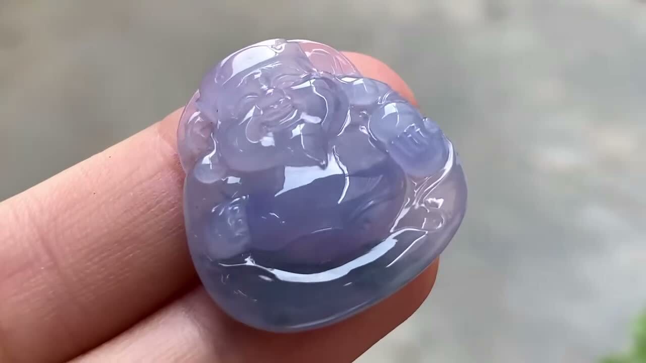 翡翠紅春紫財神,天然翡翠A玉, 緬甸玉, Jade, Jadeite